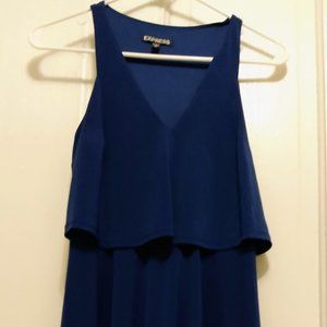 Express Tiered Dress - Cobalt blue